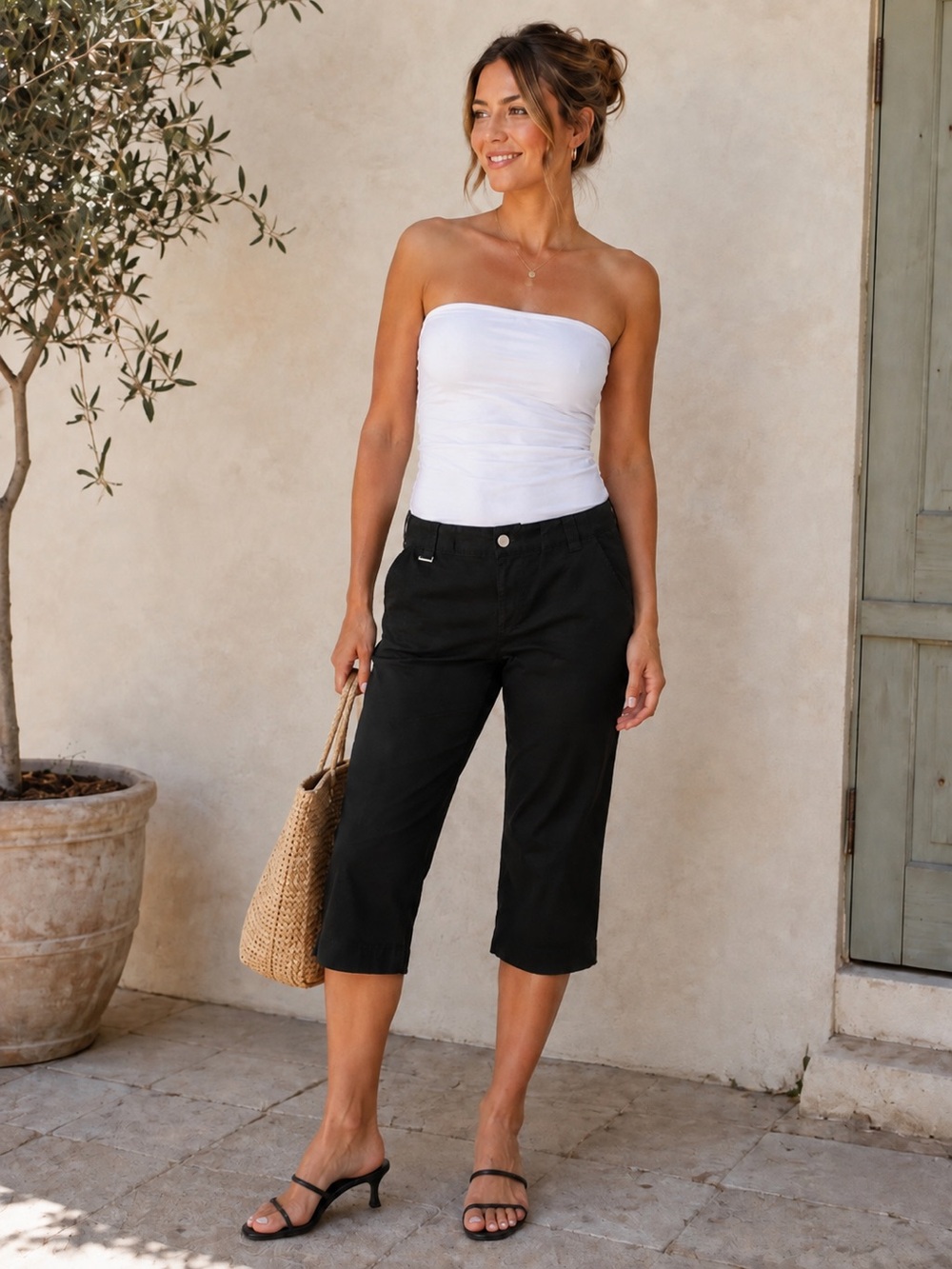 Lauren Ralph Lauren Black Cropped Capris